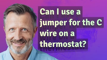 Can I use a jumper for the C wire on a thermostat?