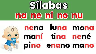 Sílabas na ne ni no nu. Aprender a leer para niños lección 8. La n