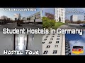Student Hostels in Germany !! My Apartment !! Hostel Tour !! Vlog - 9 !! Studentenwerk Halle !! 🇩🇪