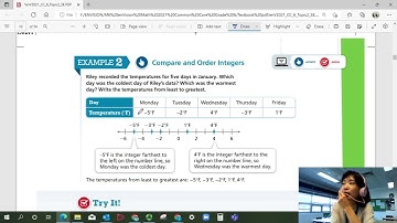 EnVision Math 6 Lesson 2-1: Understand Integers
