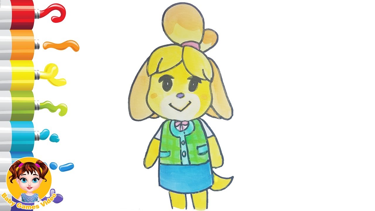 480 Animal Crossing Coloring Pages Isabelle  Latest