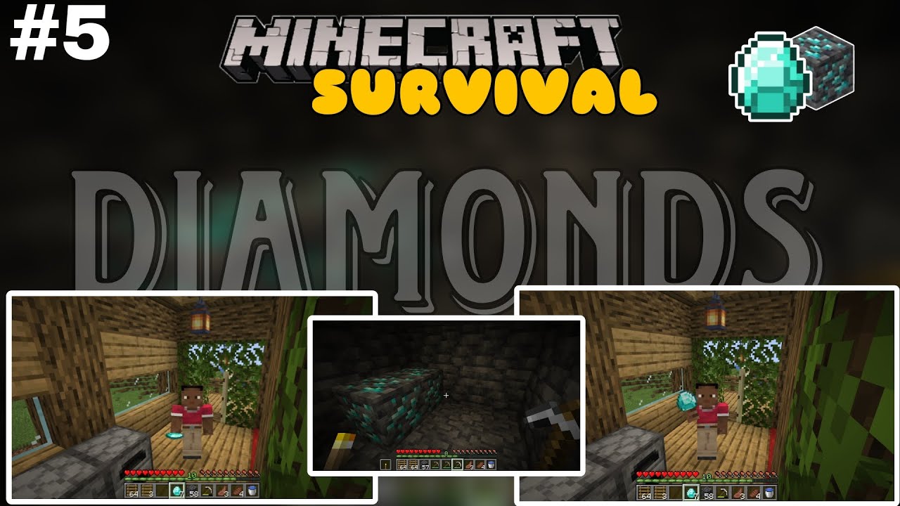 Finally got diamonds 💎 || Minecraft Survival Series Ep-05 - YouTube