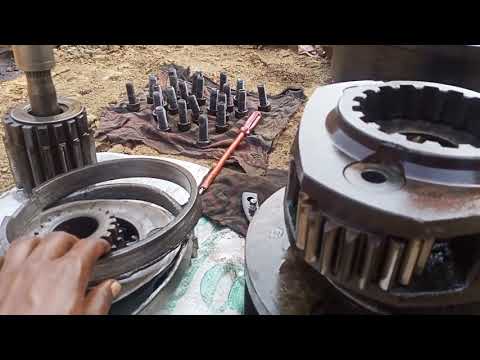 TRAVEL DEVICE REPAIR OF EXCAVATOR TATA HITACHI 200 LC.Travel Device का रिपेयरिंग l