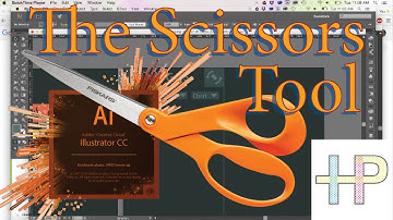 The Scissors Tool in Adobe Illustrator CC/CS6