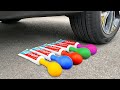 Experiment Toothpaste vs Car vs Balloons | Crushing Crunchy & Soft Things by Car | Experiment Car US