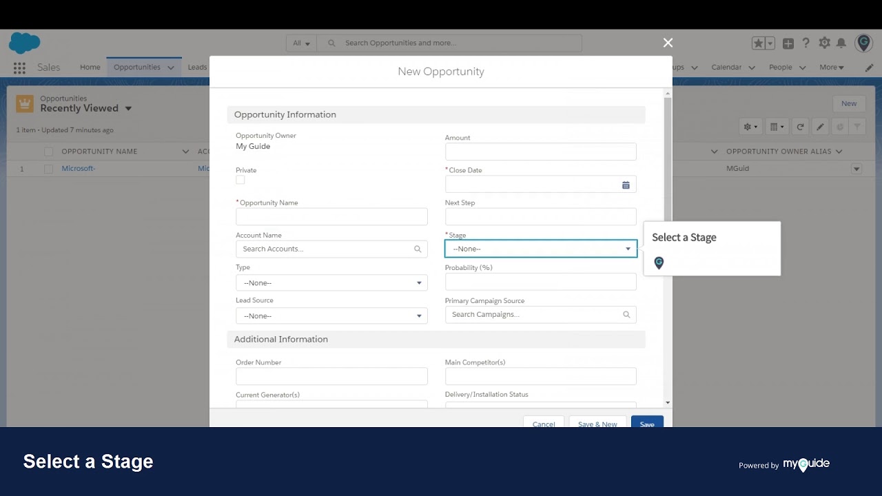 How to Create Opportunities in Salesforce Lightning - YouTube