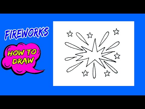 How To Draw Fireworks | Draw Fireworks Step By Step