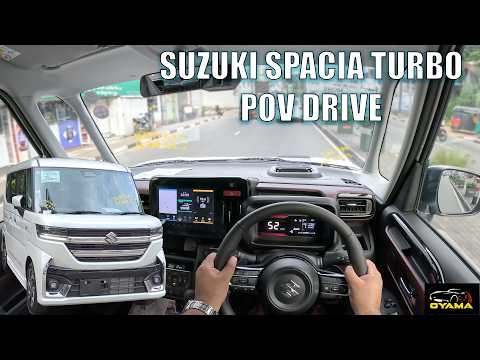 Suzuki Spacia Custom Turbo Full Review and POV Drive (Oyama Trading)