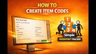 Simple Inventory Tracker (How to Create  Item Codes) #inventorymanagement #sit