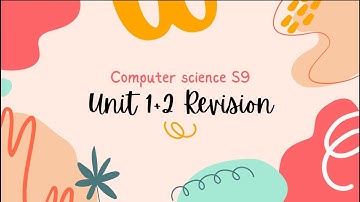 Ôn ICT Stage 9 - Unit 1 và 2