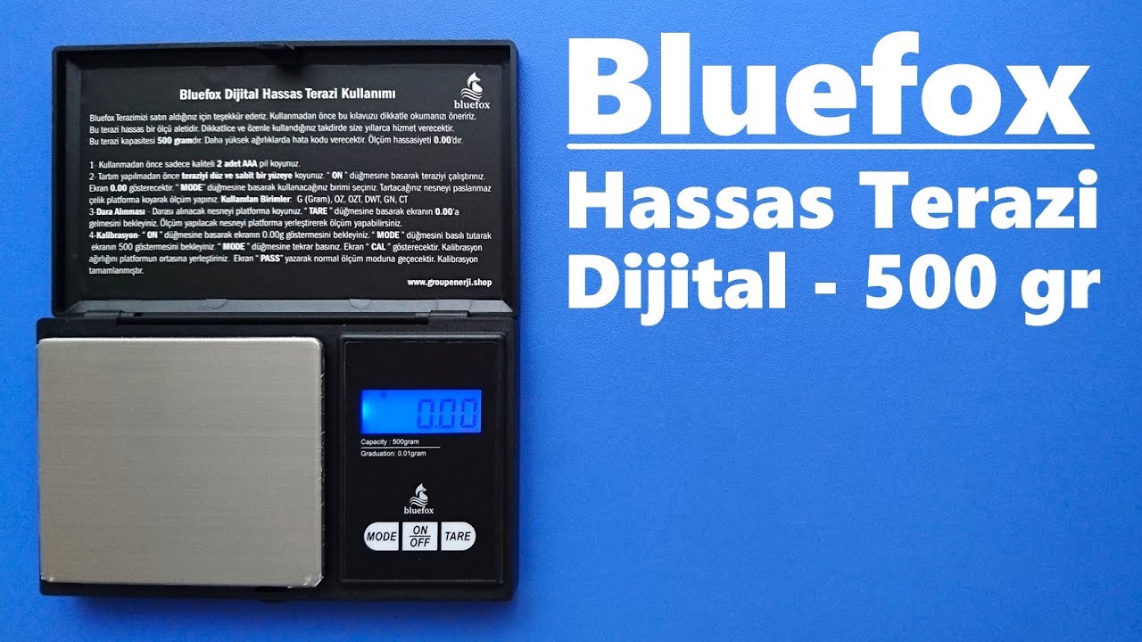 Bluefox 500 Gram Dijital Hassas Terazi (Tartı) İnceleme
