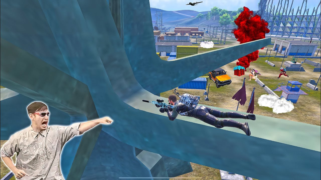 Tower Camping IQ 1000 😱😱 PUBG MOBILE FUNNY MOMENTS 😂