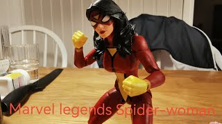 marvel legends Spider-Woman (skrull queen) kitbash, mod and review.