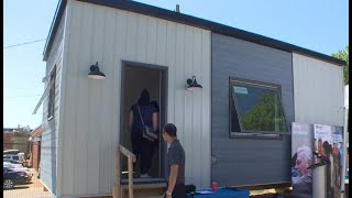 Students build tiny homes for a First Nations community