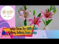 Ráp hoa ly đất sét bằng băng keo sáp - lily clay flower handmade