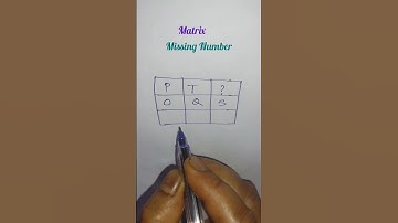 Matrix #missing number #math #interesting #tranding #video #ytshort