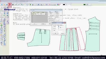Richpeace garment CAD Pleat