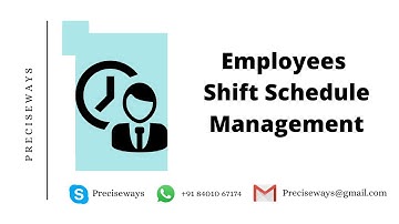 odoo Employee Shift Management