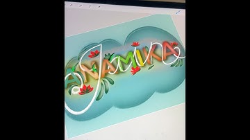 Name calligraphy in procreate  #procreate #trending #drawing #viral #reelsvideo #shorts