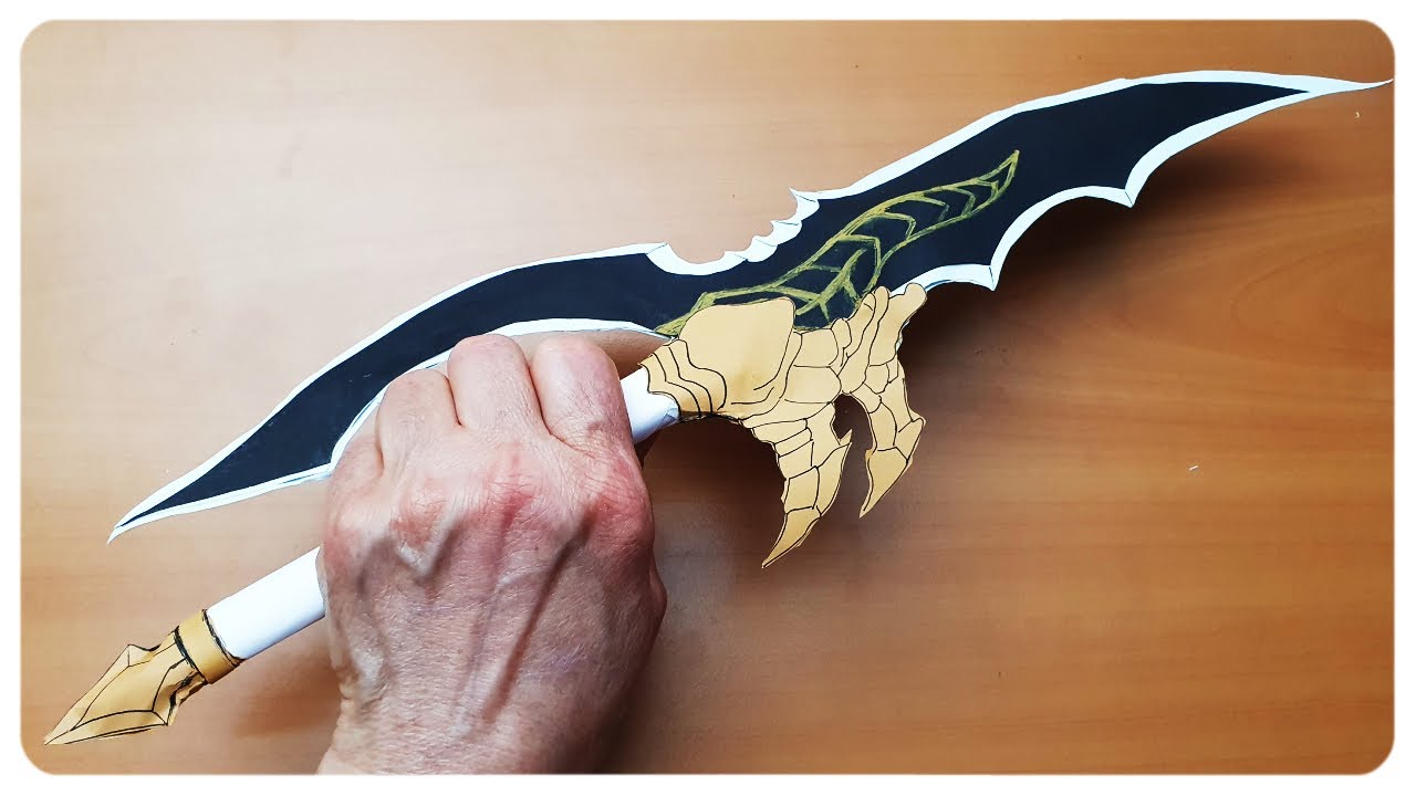 How To Make Sung Jin Woo's Dagger | Solo Leveling Paper DIY - YouTube