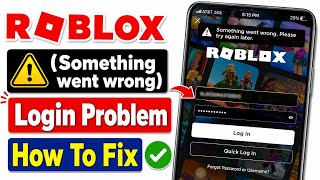 Fix Roblox Something Went Wrong Please Try Again Later error while Login Problem today 