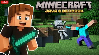 🔴 Live Minecraft Survival+Creative Playing With Members / Hindi+Eng Facecam Gameplay