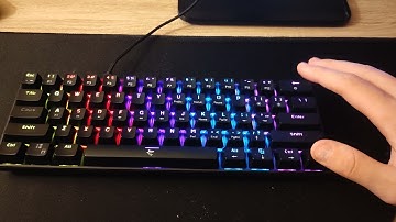 White shark shibobi 60% mechanical keyboard Red switches (sound tests)