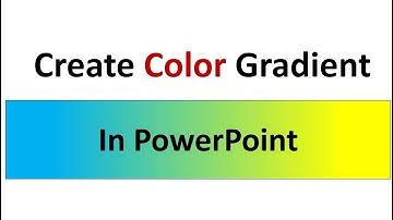 Making color gradient / transition using PowerPoint | Hindi