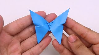 How to Make Easy Origami Butterfly in Just 1 Minute - Beautiful Origami Butterflies with Color Paper screenshot 5