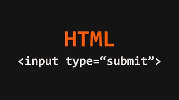 Input Display a Submit Button HTML Example