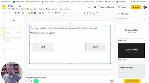 Choose Your Own Adventure - Google Slides