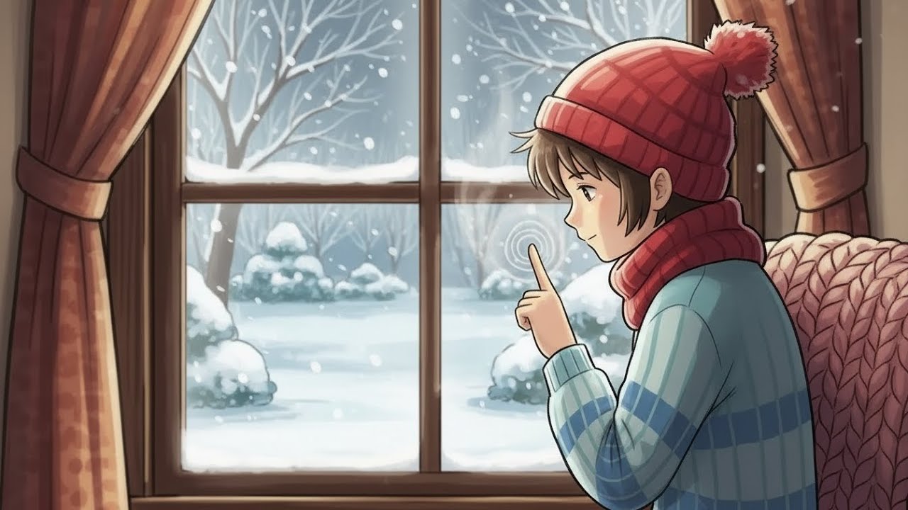 Snow Falling Outside the Window | Waiting with Tea and Unsent Feelings ❄️🍵