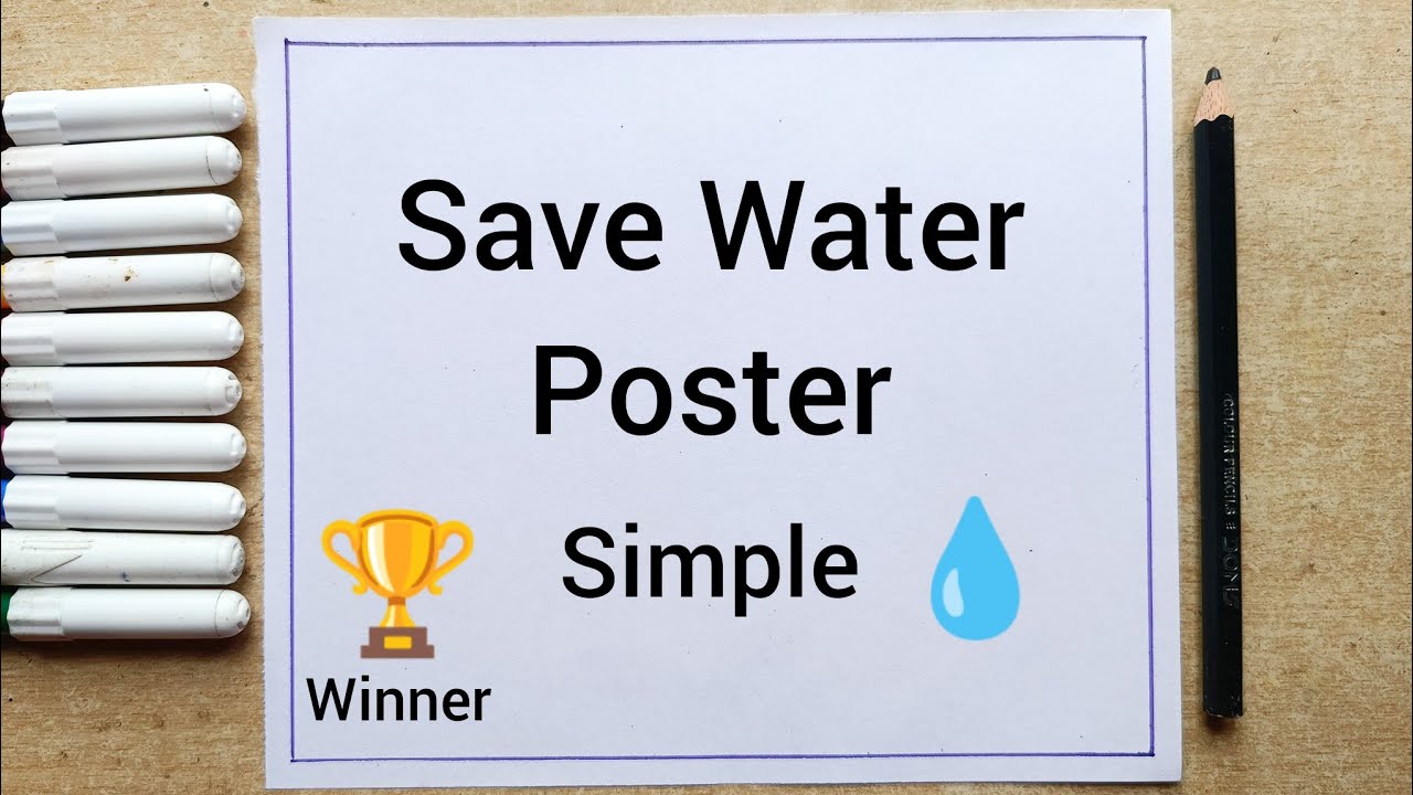 Save Water Save Life Drawing || Save Water Poster Drawing Easy || Save Water Poster