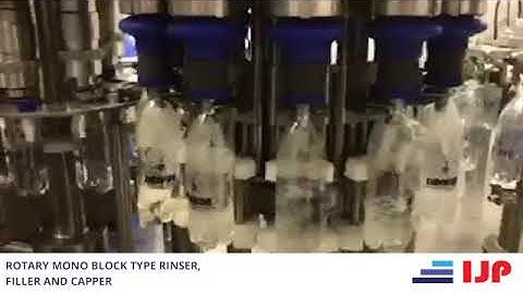Rotary Mono block type Rinser, filler and capper