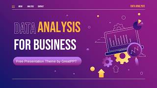 Free Data Analysis for Business Presentation Theme by GreatPPT