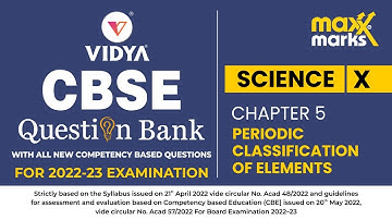 CBSE Question Bank Video Solutions I Science 10 | CH-5 | Periodic Classification of Elements