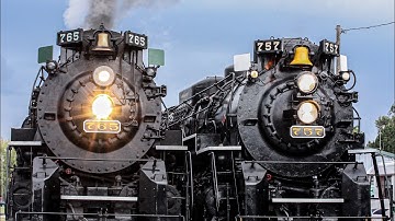 Berkshires in Bellevue! NKP 765 and NKP 757 action