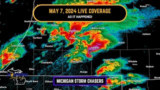 May 7th 2024 Severe Weather Coverage As It Happened Four Tornadoes Strike Southern Michigan
