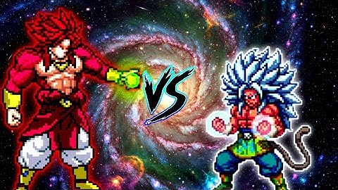 Limit Break Broly SSJ4 V6 OP VS Goku MUI 5 V3 OP in Jump Force Mugen