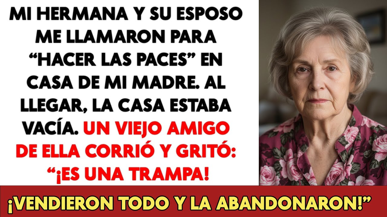 Mi hermana me invitó a casa de mi madre para 