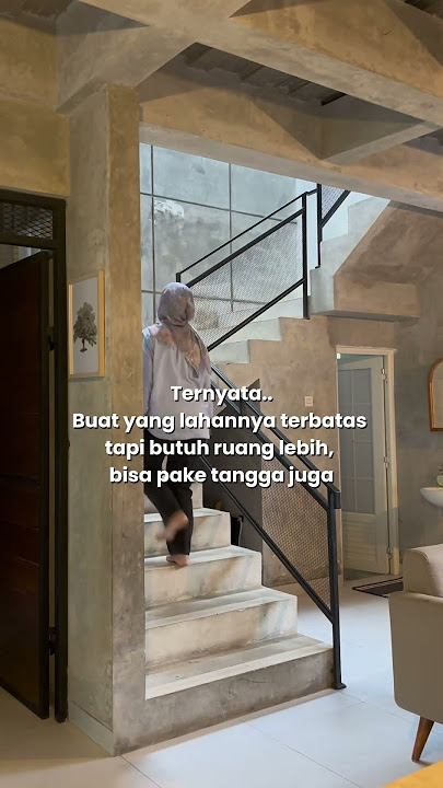 Butuh tangga biar keliatan kaya ❌ Butuh tangga krn butuh ruang ✅ #yoihouse #rumahindustrial