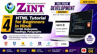 HTML Tutorial for Beginners in Hindi | HTML Boilerplate, Headings, Paragraphs