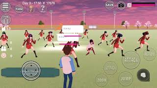 女キャラ集めて-  Unite In The Sky - 踊ってもらった《サクラスクールシミュレーター / SAKURA school simulator》