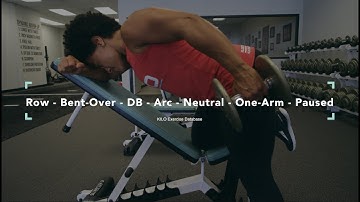 Row - Bent-Over - DB - Arc - Neutral - One-Arm - Paused | KILO Exercise Database