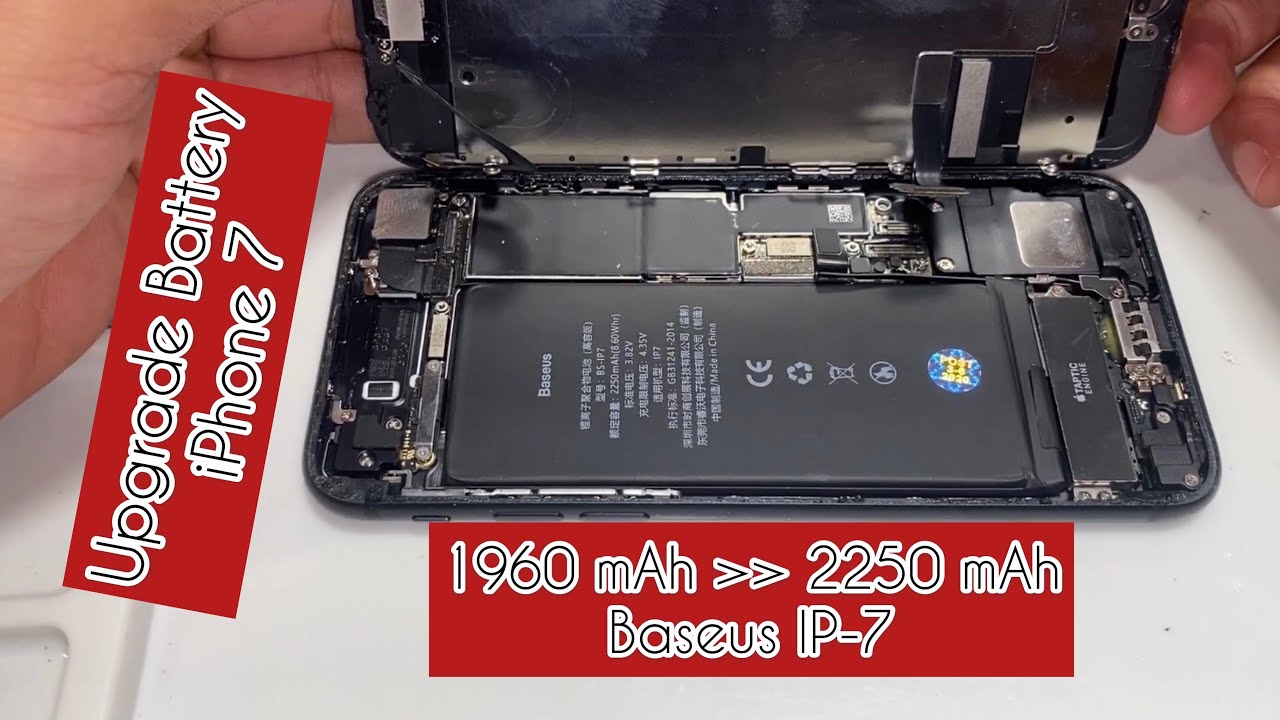 Upgrade Batre iPhone 7 dari 1960 ke 2250 mAh (Baseus BS-IP7 ...