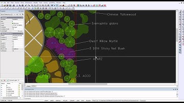 Using the Smart Plant Label tool in landscape CAD drawings