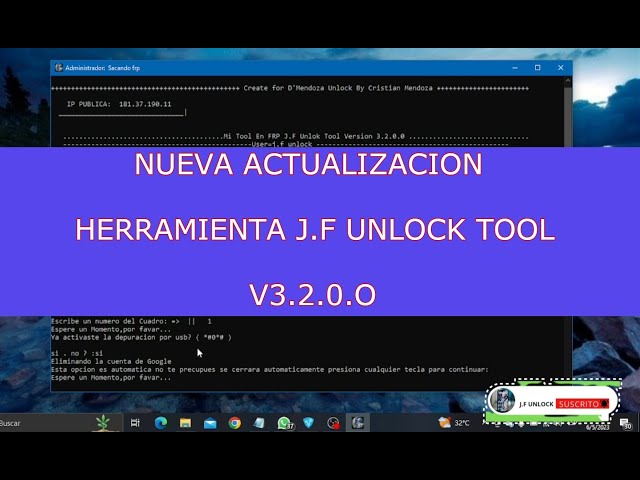 Actualizacion Herramienta J.F UNLOCK Tool v3.2.0.0 Gratis class=