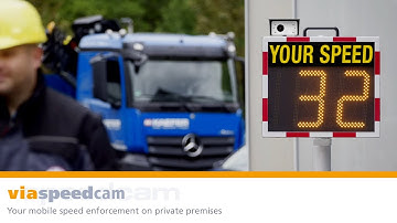 Speed monitoring - The camera system from via traffic controlling