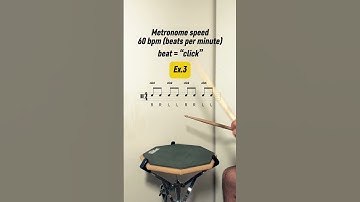Drum practice pad exercises for beginners. Lesson 1 #drums #drummer #drumlessons #shorts