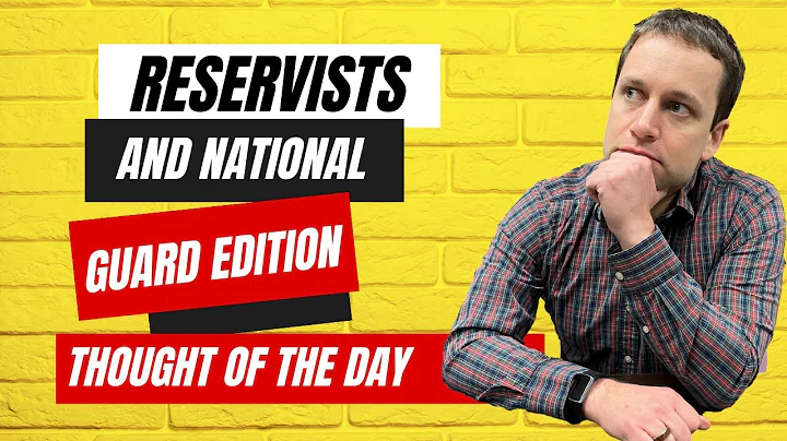 Thought of the Day: Reservists and National Guard Edition